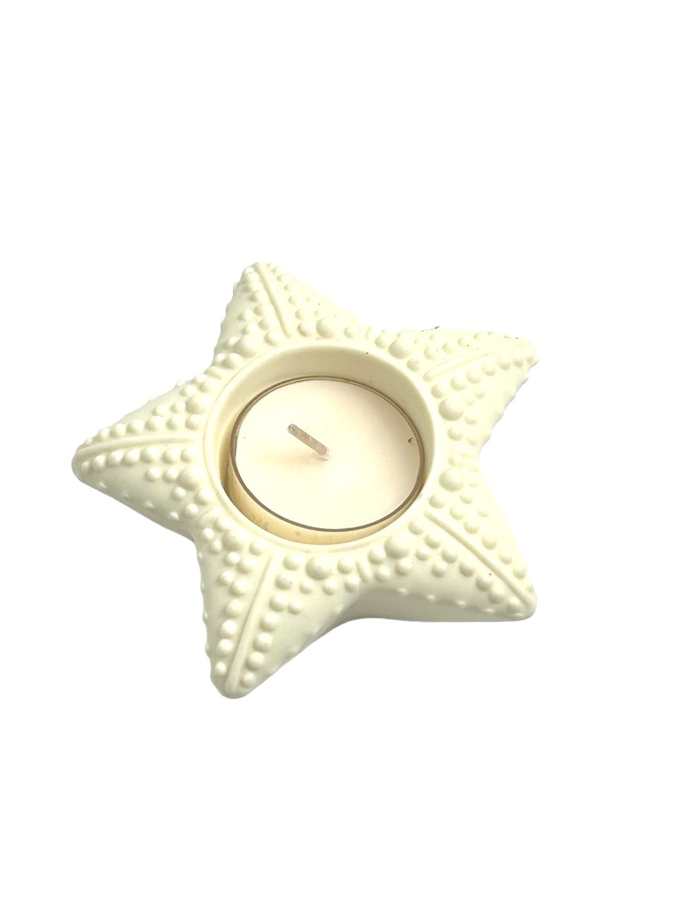 Partylite Sea Drifters Bisque Starfish Tealight Candleholder - Picture 3 of 6